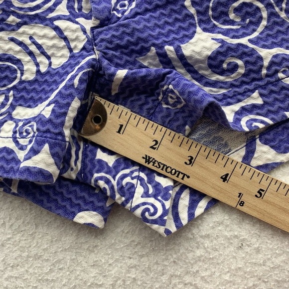 Lilly Pulitzer Walsh Shorts Womens 2 31x2.5 Low Rise Floral Purple White Preppy - Picture 6 of 13